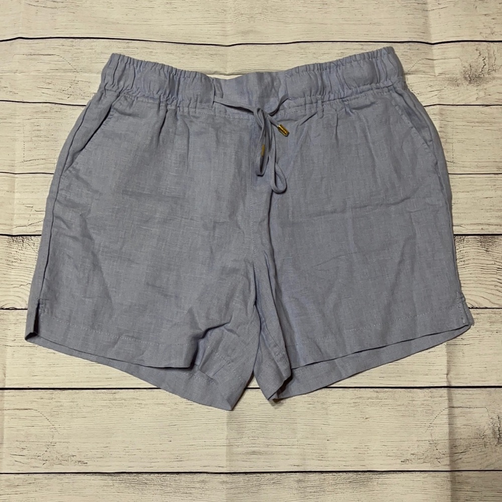 Company Ellen Tracy Blue Drawstring Shorts size Small